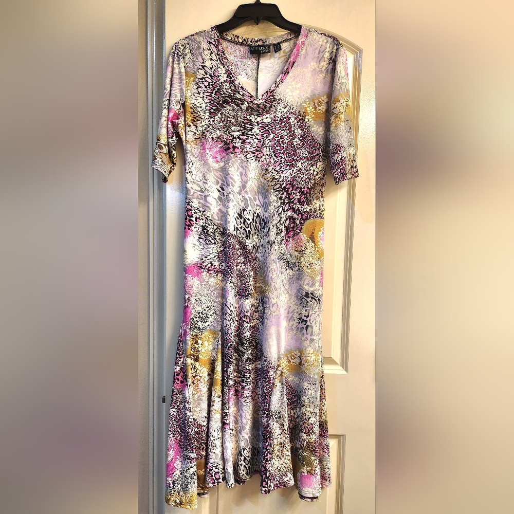 Colorful Animal Print Dress